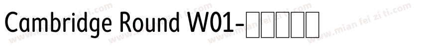 Cambridge Round W01字体转换